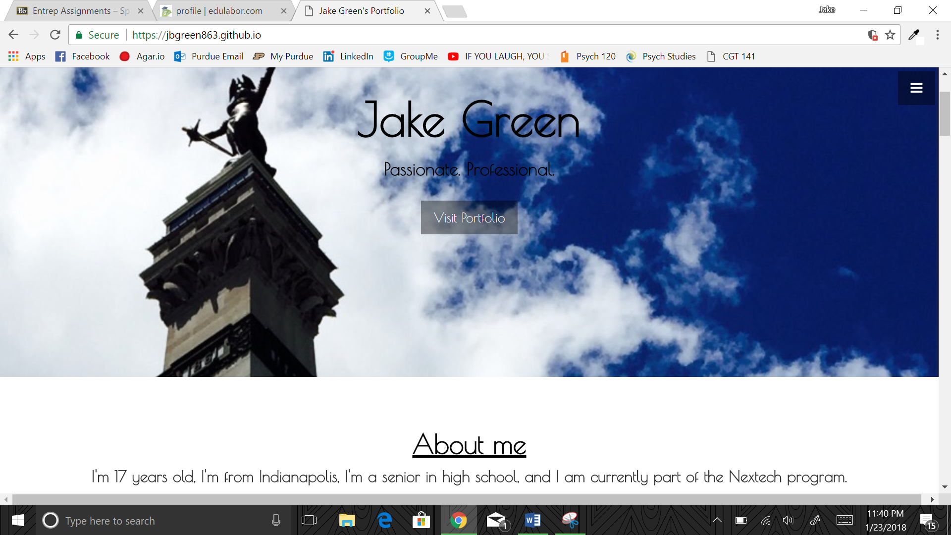 Custom Personal Website