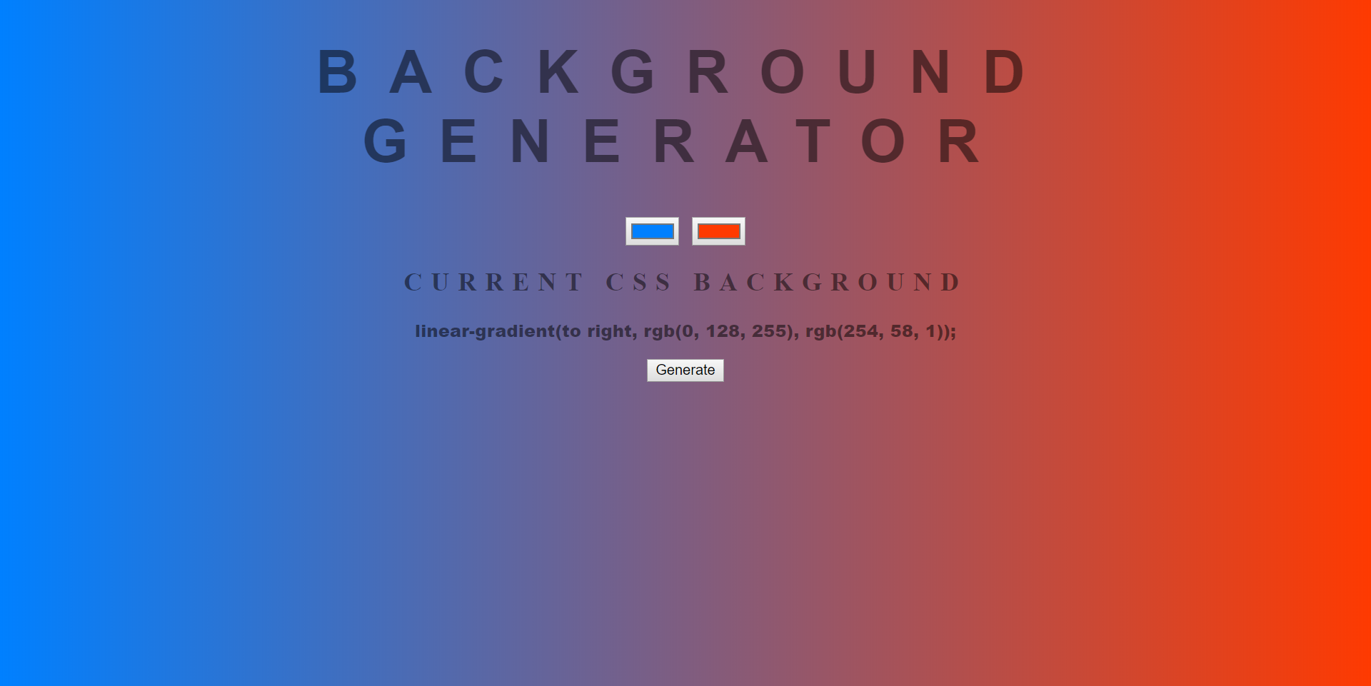 Background Color Generator